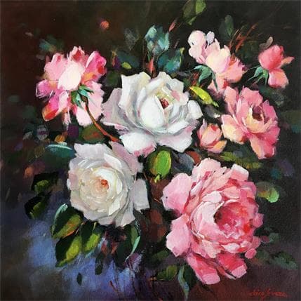 Peinture Felicidade par Chico Souza | Tableau Figuratif Huile Paysages