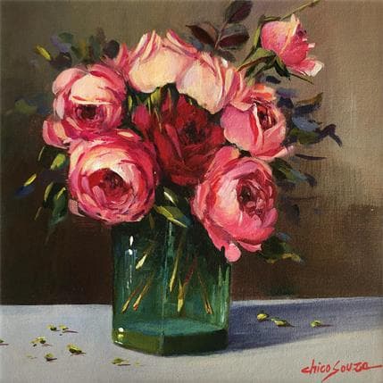 Peinture Emoções 2 par Chico Souza | Tableau Figuratif Huile Natures mortes