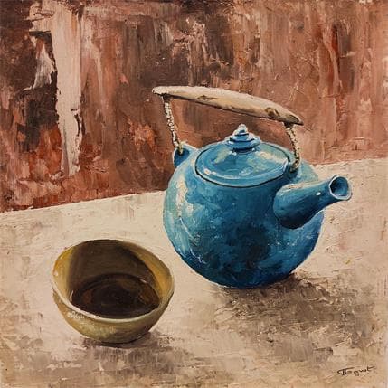 Peinture Theïère chinoise par Tognet | Tableau Figuratif Huile Natures mortes