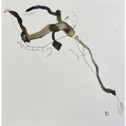 Peinture Cadavre exquis 8 par YO&CO | Tableau Figuratif Minimaliste, Noir & blanc, Nu