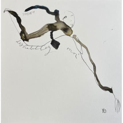 Peinture Cadavre exquis 8 par YO&CO | Tableau Figuratif Minimaliste, Noir & blanc, Nu