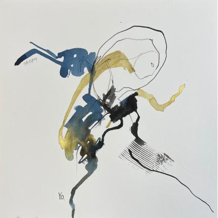 Peinture Cadavre exquis 17 par YO&CO | Tableau Figuratif Minimaliste, Noir & blanc, Nu