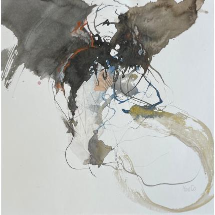 Peinture Cadavre exquis 11 par YO&CO | Tableau Abstrait Noir & blanc