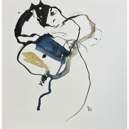 Peinture Cadavre exquis 3 par YO&CO | Tableau Figuratif Minimaliste, Noir & blanc, Nu