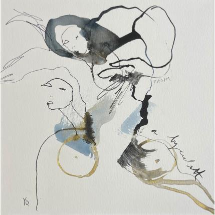 Peinture Cadavre exquis 3 par YO&CO | Tableau Figuratif Minimaliste, Noir & blanc, Nu