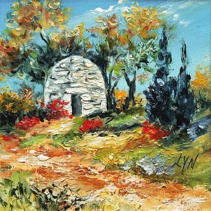 Peinture Abri de berger par Lyn | Tableau Figuratif Huile Paysages
