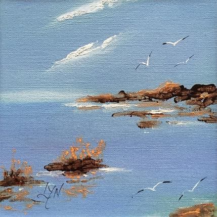 Peinture Sérénité 2 par Lyn | Tableau Figuratif Huile Paysages