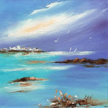 Peinture Sainte Marie de la Mer par Lyn | Tableau Figuratif Huile Paysages