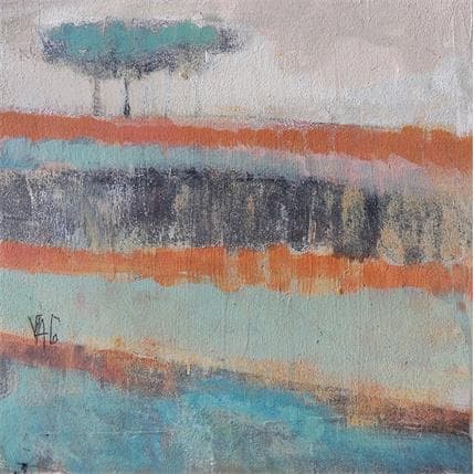 Peinture Sans titre 5 par VAG | Tableau Figuratif Acrylique minimaliste, Paysages