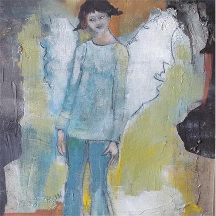 Peinture Où vas-tu ? par VAG | Tableau Figuratif Acrylique Portraits, scènes de vie