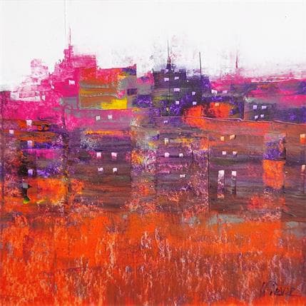 Peinture Couleurs du matin par Fièvre Véronique | Tableau Figuratif Acrylique Urbain