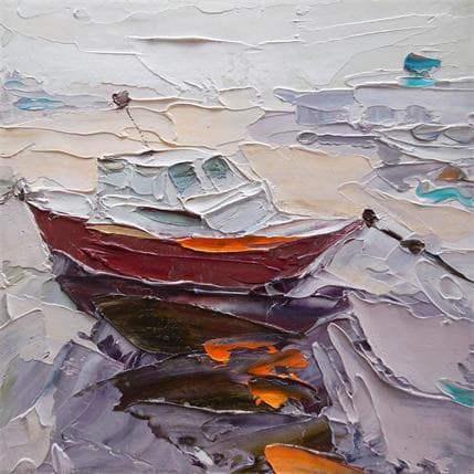 Painting Afterlight by Lunetskaya Elena | Painting Figurative Oil Life style, Marine