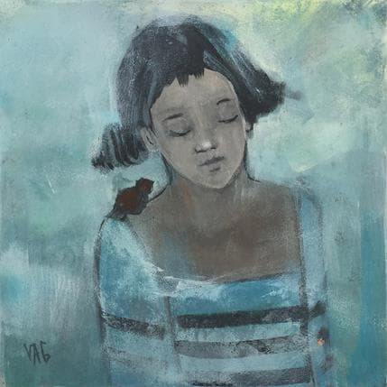 Peinture Etre à deux par VAG | Tableau Figuratif Acrylique Portraits