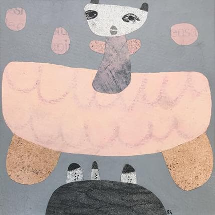 Peinture Take me to your secret place par Lastrina Suzanne | Tableau Art naïf Acrylique scènes de vie