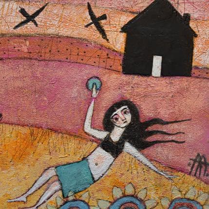 Peinture Primavera en casa par Arias Parera Almudena | Tableau Figuratif Acrylique Scènes de vie