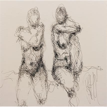 Peinture Laure par Sahuc François | Tableau Figuratif Acrylique Nu