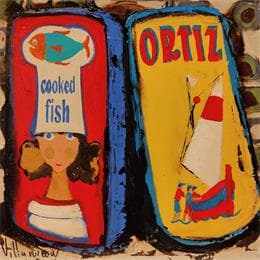 Painting latas by Villanueva Puigdelliura Natalia | Painting Figurative Oil Still-life