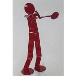 Sculpture FLEXO BE Welcomming rouge BBL by Zed | Sculpture