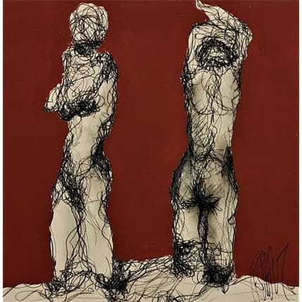 Peinture Mila par Sahuc François | Tableau Figuratif Acrylique Nu