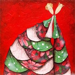 Pintura Sidonie et Roméo por Blais Delphine | Pintura Naive art Acrylic Life style