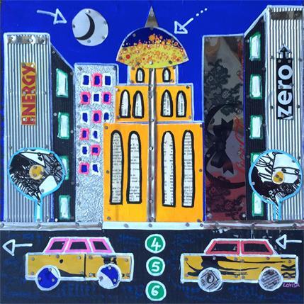 Peinture BLACK MOON par Lovisa | Tableau Pop-art Icones Pop