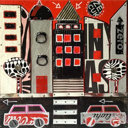 Peinture ALL RED par Lovisa | Tableau Pop-art Icones Pop