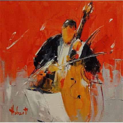Peinture La contrebasse par Hébert Franck | Tableau Figuratif Huile Marine