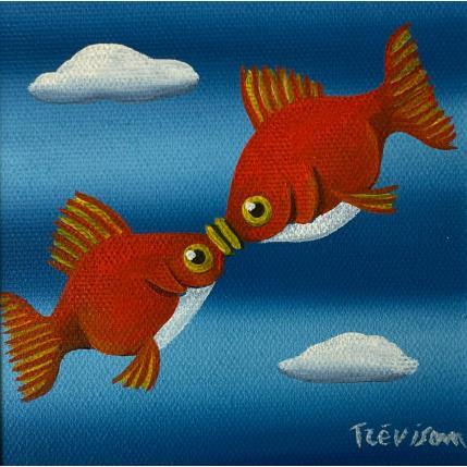 Peinture Kiss par Trevisan Carlo | Tableau  Acrylique, Huile Animaux