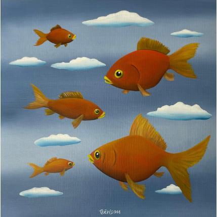 Peinture Freedom in the sky par Trevisan Carlo | Tableau  Huile