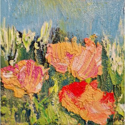 Peinture La vie en rose par Shahine | Tableau  Huile