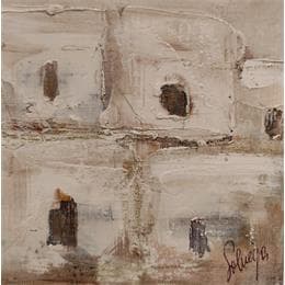 Pintura White por Solveiga | Pintura Figurative Acrylic Landscapes