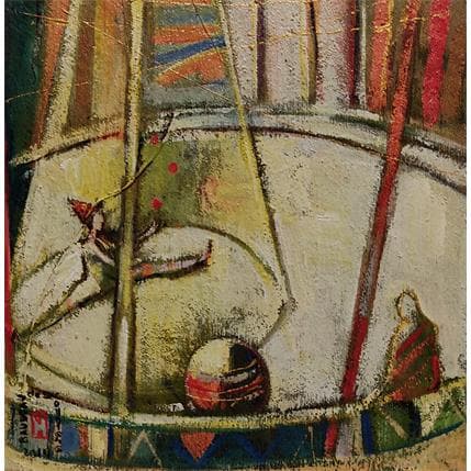 Painting LA REPETITION 2 by Machi | Painting Figurative Acrylic, Oil Life style