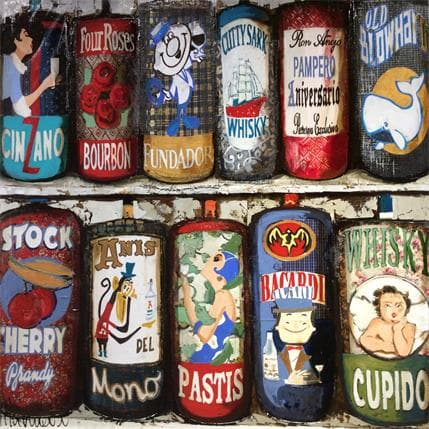 Peinture Bodega par Villanueva Puigdelliura Natalia | Tableau Figuratif Huile Natures mortes