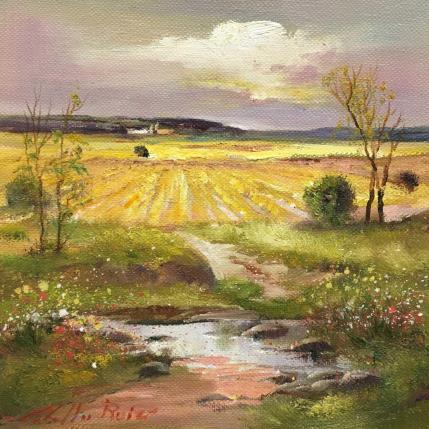 Peinture Atardecer  par Cabello Ruiz Jose | Tableau Figuratif Huile Paysages