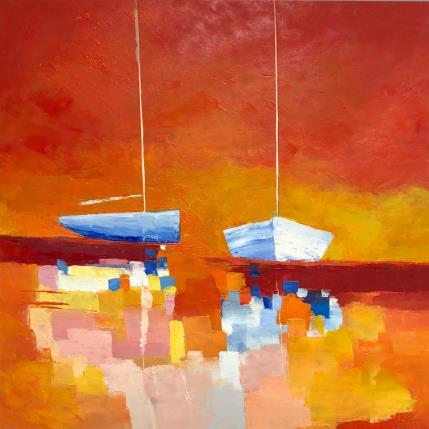 Peinture Limites par Menant Alain | Tableau Figuratif Acrylique Marine