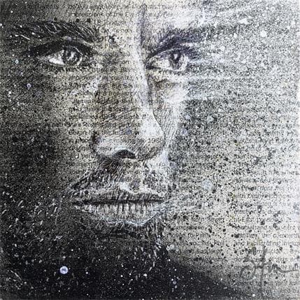 Peinture Jude par S4m | Tableau Street Art Acrylique Noir & blanc, Portraits