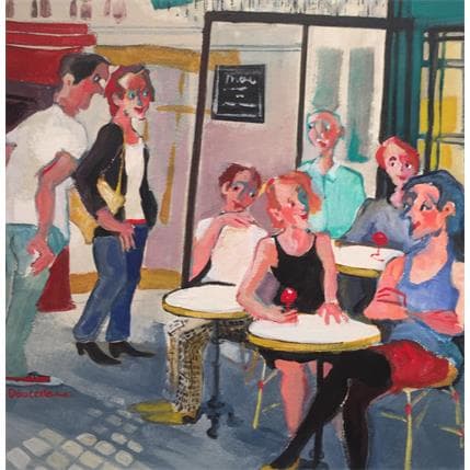 Peinture Le menu par Doucedame Christine | Tableau Figuratif Acrylique Scènes de vie