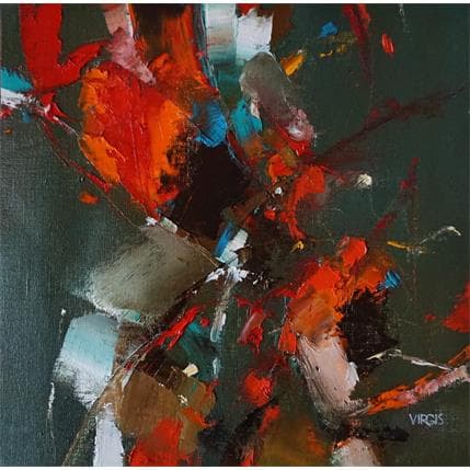 Peinture SENSATION par Virgis | Tableau Abstrait Huile minimaliste