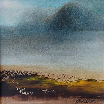 Peinture Sérénité par Dalban Rose | Tableau Figuratif Huile Paysages