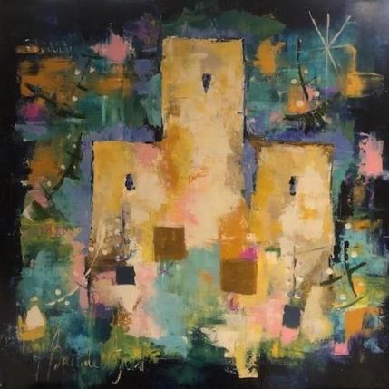 Peinture Contrées lointaines par Bastide d´Izard Armelle | Tableau Art Singulier Huile Paysages