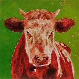 Painting Bella by Morales Géraldine | Painting Figurative Acrylic, Oil Animals