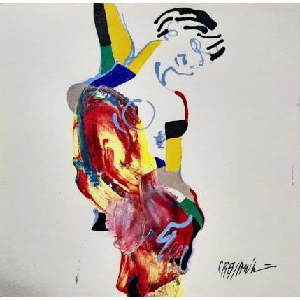 Pintura 4420 por Cressanne | Pintura Raw art Acrylic Nude