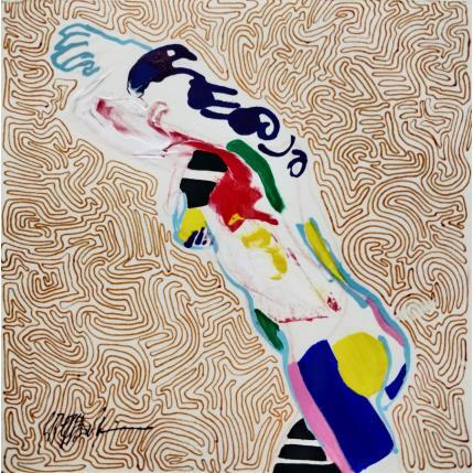 Peinture 4238 par Cressanne | Tableau Art Singulier Acrylique Nu