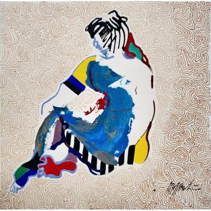 Gemälde 4514 von Cressanne | Gemälde Art brut Acryl Akt, Pop-Ikonen