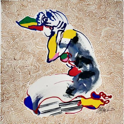 Peinture 4504 par Cressanne | Tableau Art Singulier Acrylique Nu