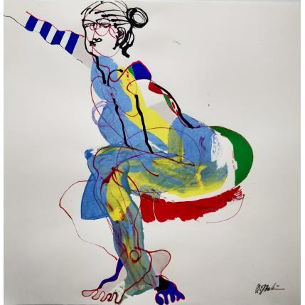 Gemälde 5122 von Cressanne | Gemälde Art brut Acryl Akt