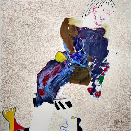 Gemälde 4950 von Cressanne | Gemälde Art brut Acryl Akt