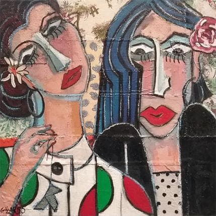 Peinture En la ilusion par Garcia Gallardo Mercedes | Tableau Art Singulier Huile Portraits