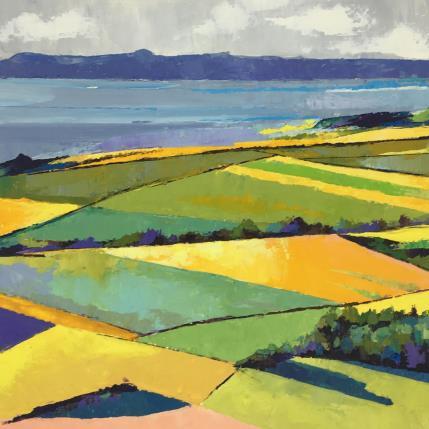 Peinture Les champs par Chen Xi | Tableau Figuratif Huile Paysages