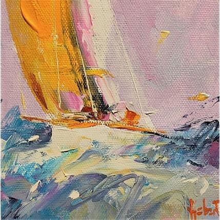 Peinture Le vent par Hébert Franck | Tableau Figuratif Huile Marine